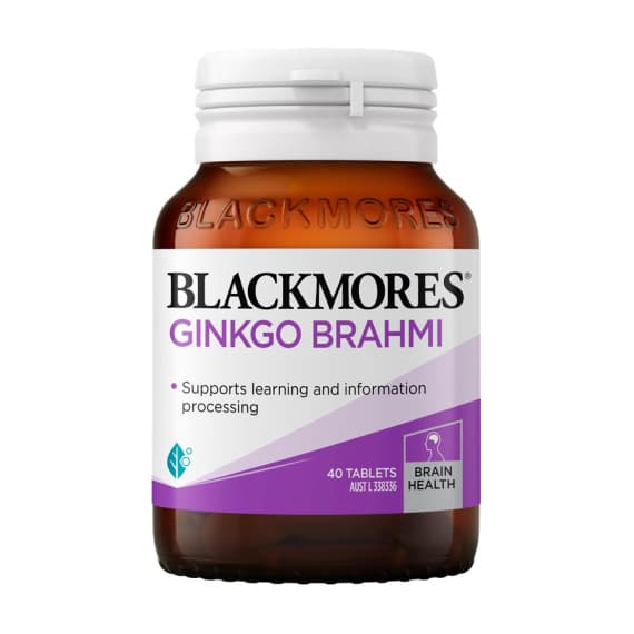 Blackmores Ginkgo Brahmi 40 Tablets - Supports Memory & Focus - Pharmacy Direct