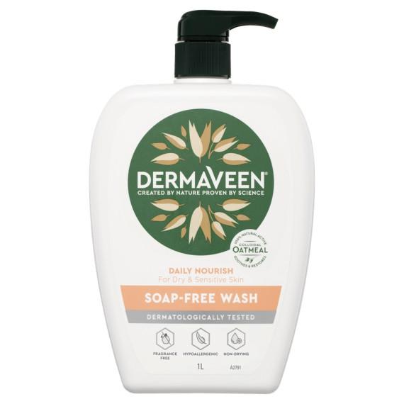 Buy Dermaveen Daily Nourish Soap Free Wash 1 Litre Online Pharmacy Direct AU