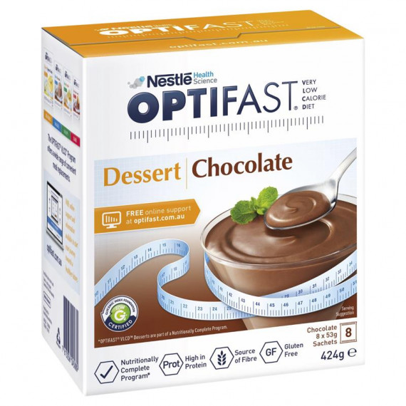 Buy Optifast VLCD Chocolate Dessert 8 x 53g Online Pharmacy Direct AU