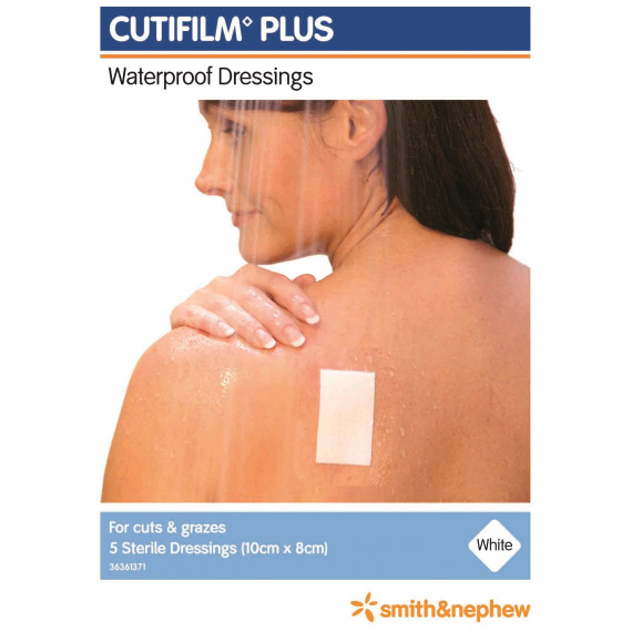 Cutifilm Waterproof Dressing 10x8cm 5 Pack - Wound Care at Pharmacy Direct