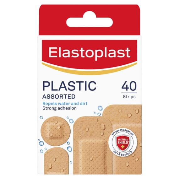Buy Elastoplast Plastic Water Resistant Strips Assorted 40 Pack Online Pharmacy Direct AU