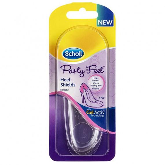 Scholl Party Feet Gel Heel Shields invisible cushioning 1 pair at Pharmacy Direct