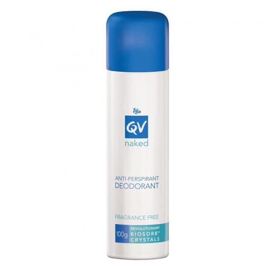 QV Naked Antiperspirant Deodorant Spray 100g - Gentle Fragrance-Free Protection | Pharmacy Direct