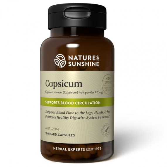 Natures Sunshine Capsicum 475mg 100 Capsules