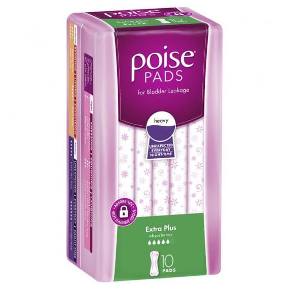 Poise Extra Plus Pads 10 pack bladder leakage protection – Pharmacy Direct