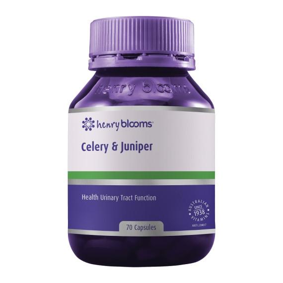 Henry Blooms Celery and Juniper 70 Vegetarian Capsules