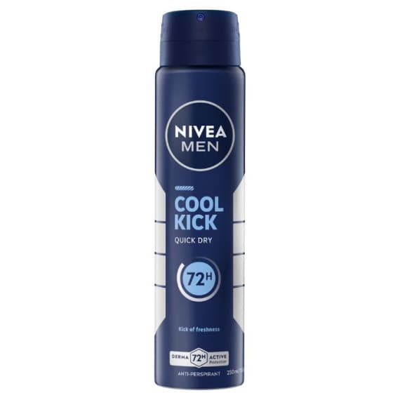 Buy NIVEA MEN Cool Kick Anti Perspirant Aerosol 250ml Online Pharmacy Direct AU