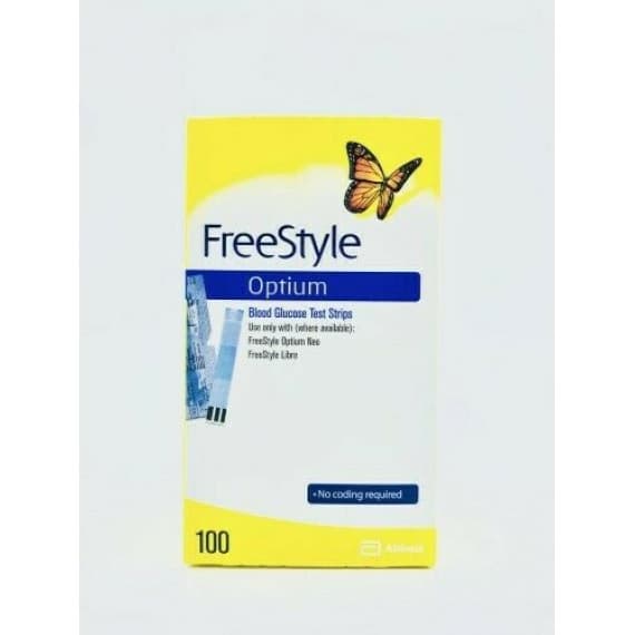 Buy Abbott Freestyle Optium Blood Glucose Test Strips 100 Strips Online Pharmacy Direct AU