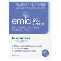 Emla 5% Cream 1 x 5g (with 2 dressings)
