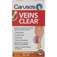 Carusos Veins Clear 30 Tablets