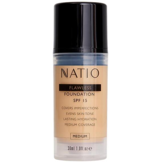 Natio Flawless Foundation SPF 15 Medium 30ml