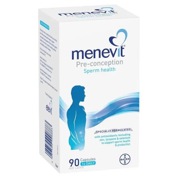 Buy Menevit 90 Capsules Online Pharmacy Direct AU