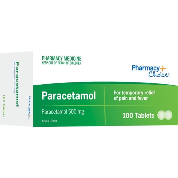 Pharmacy Choice Paracetamol 100 Tablets S3