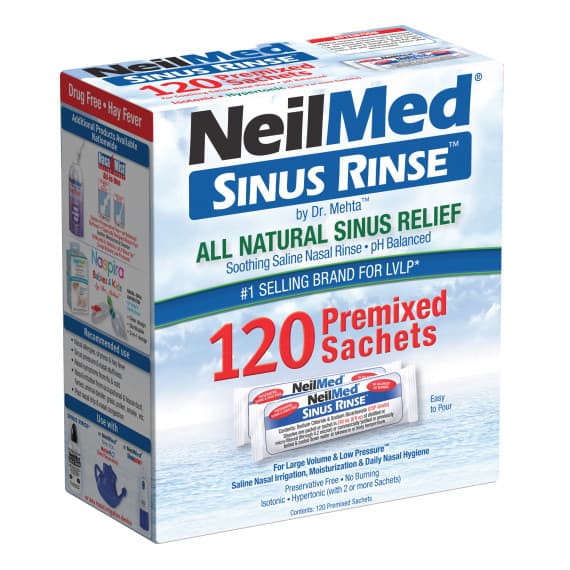 NeilMed Sinus Rinse Refills 120 cleansing relief for nasal health - Pharmacy Direct