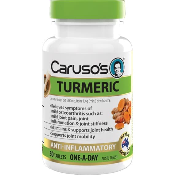 Buy Carusos Turmeric 50 Tablets Online Pharmacy Direct AU