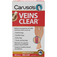 Carusos Veins Clear 60 Tablets