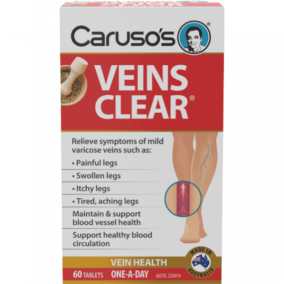 Carusos Veins Clear 60 Tablets