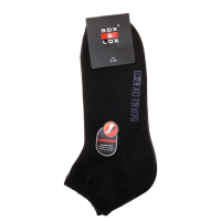 Sox & Lox Mens Sports Cushioned Anklet Socks Black (Size 7 - 11)