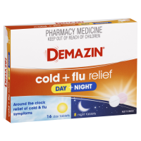 Demazin Cold Plus Flu Relief Day and Night Tablets 24 Tablets