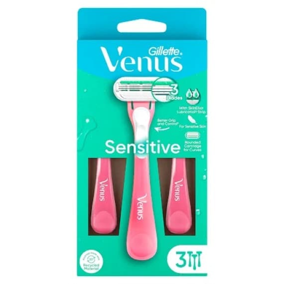 Buy Gillette Venus Sensitive Disposable Razors 3 Pack Online Pharmacy Direct AU