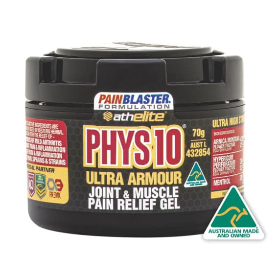 Buy Athelite Phys10 Joint And Muscle Pain Relief Gel 70G Online Pharmacy Direct AU