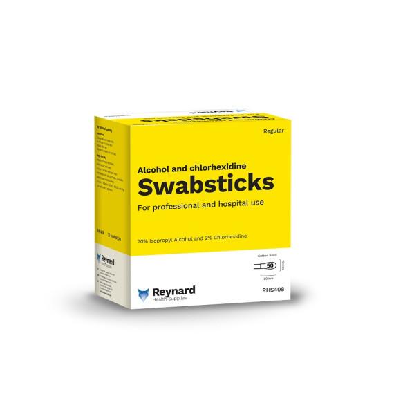 Buy Reynard Alcohol and Chlorhexidine Swab Sticks 50 Pack Online Pharmacy Direct AU