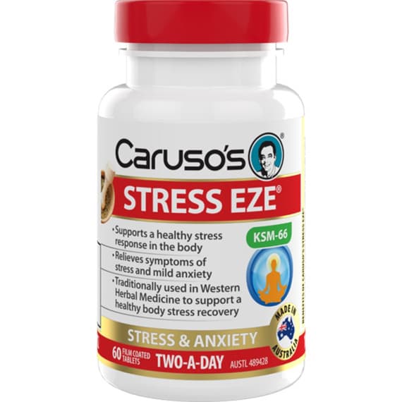 Buy Carusos Stress EZE Tablets 60 Online Pharmacy Direct AU