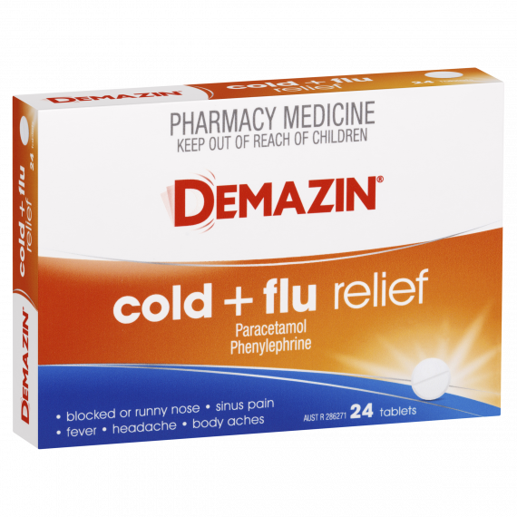 Demazin Cold and Flu Relief 24 Tablets