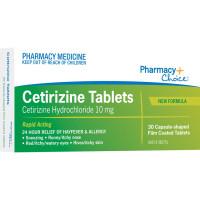 Pharmacy Choice Cetirizine Hayfever and Allergy Tablets 30