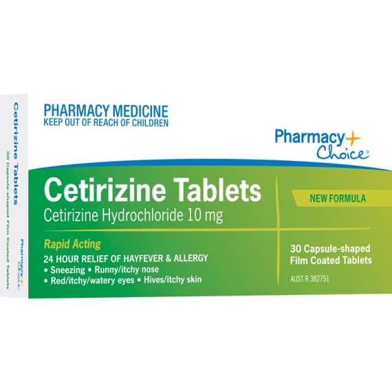 Pharmacy Choice Cetirizine Hayfever and Allergy Tablets 30