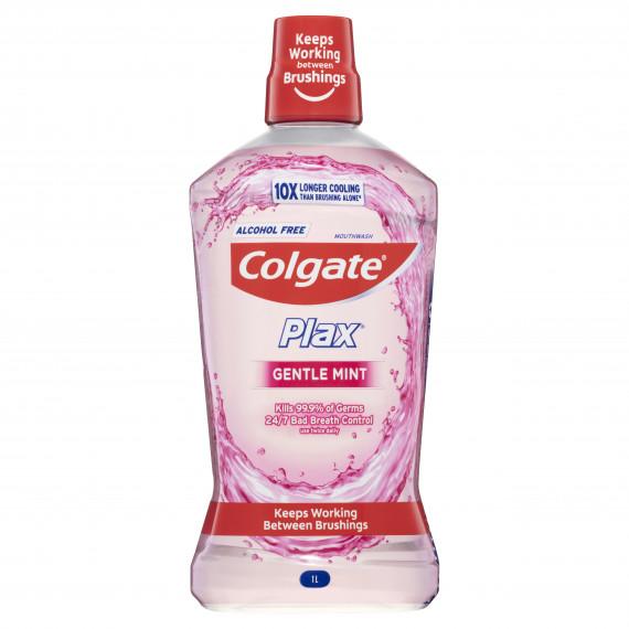 Colgate Plax Alcohol Free Mouthwash Gentle Mint 1L for fresh breath at Pharmacy Direct