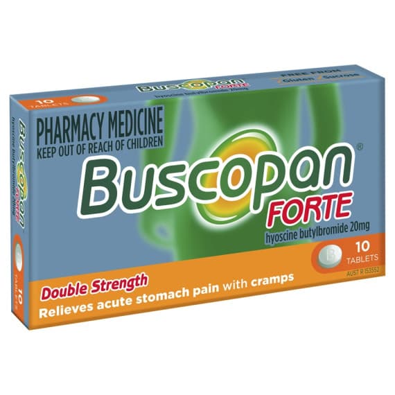 Buscopan Forte Double Strength 20mg 10 Tablets
