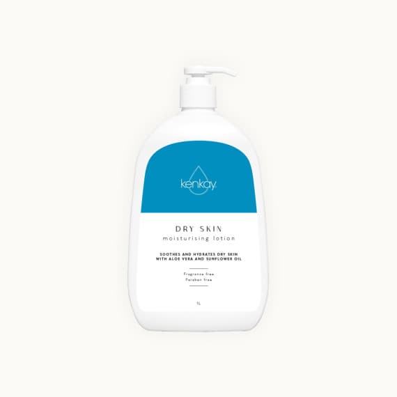 Kenkay Dry Skin Moisturising Lotion 1 Litre pump for hydration and protection at Pharmacy Direct