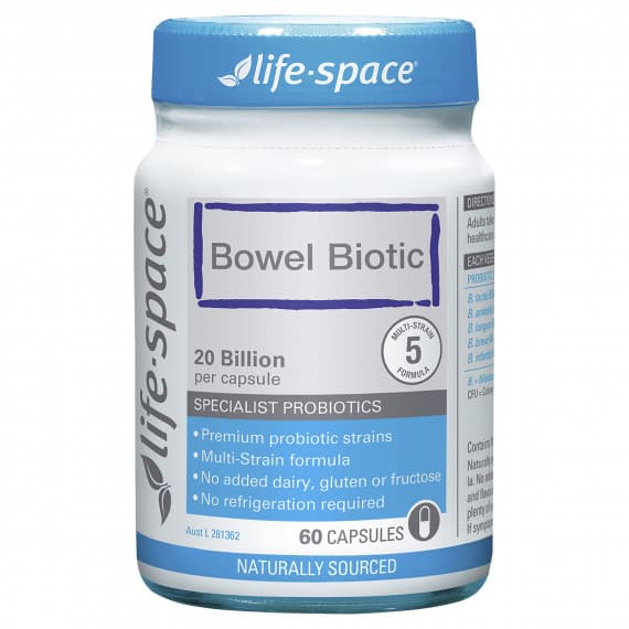 Life-Space Bowel Biotic 60 Capsules for digestive health at Pharmacy Direct