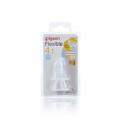 Pigeon Peristaltic Slim Neck Teat Medium 2 Pack