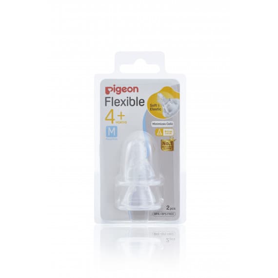 Pigeon Peristaltic Slim Neck Teat Medium 2-Pack for Comfortable Feeding – Pharmacy Direct