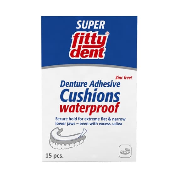 Fittydent Super Denture Adhesive Cushion Strips 15 Pack