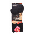 Sox And Lox Ladies Everyday Diabetic Friendly Wool Socks Black Size 2 to 8