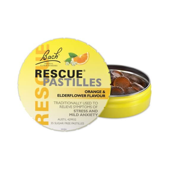 Buy RESCUE Pastilles Orange and Elderflower Online Pharmacy Direct AU