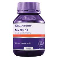 Henry Blooms Zinc Max 50mg 60 Capsules