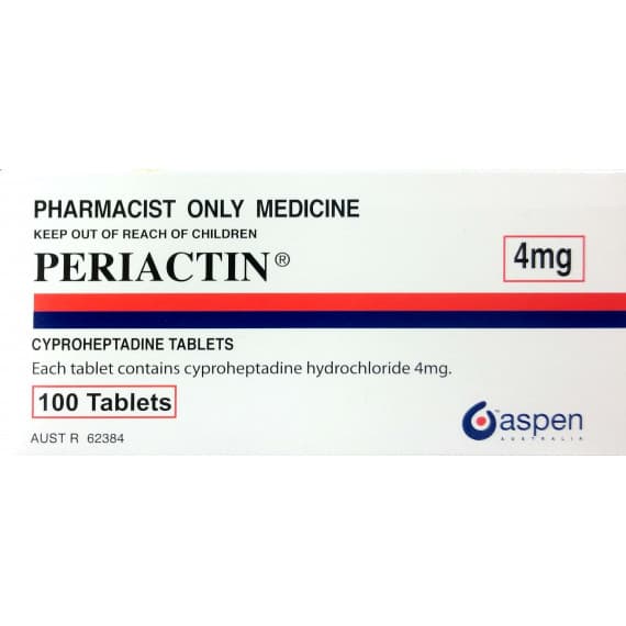 Periactin 4mg 100 Tablets S3