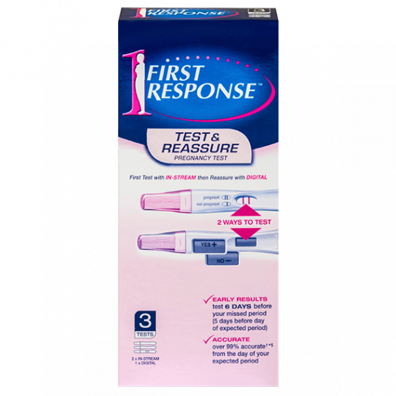 Buy First Response Test and Reassure 3 Tests Online Pharmacy Direct AU