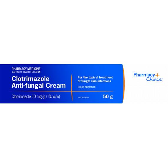 Pharmacy Choice Clotrimazole Antifungal Cream 50g