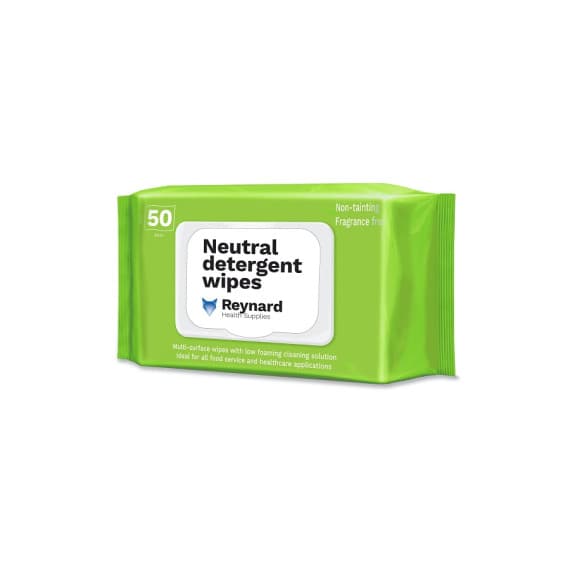 Reynard Neutral Detergent Wipes 50 pack gentle cleaning - Pharmacy Direct