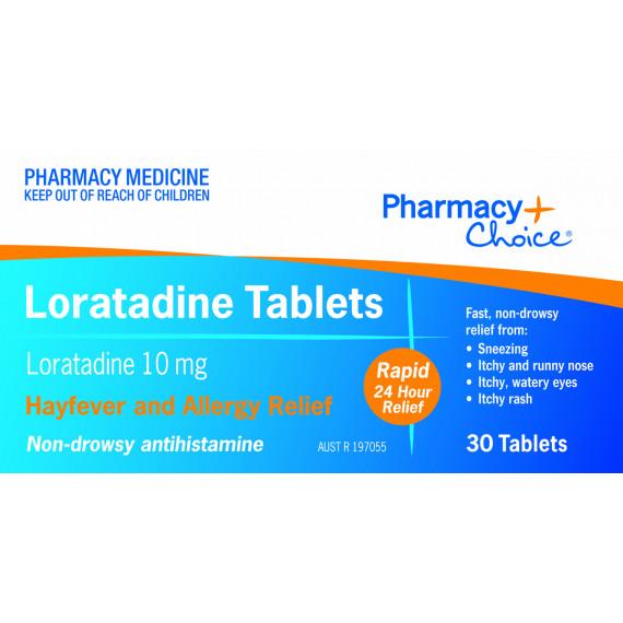 Buy Pharmacy Choice Loratadine 30 Tablets Expiry Date 02/26 Online Pharmacy Direct AU