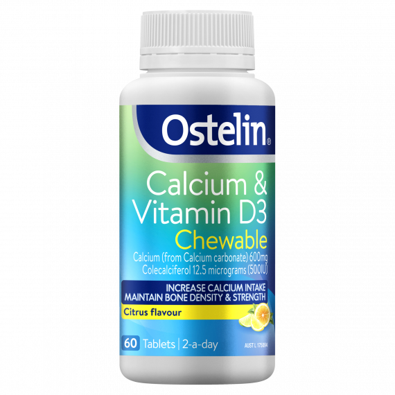 Ostelin Calcium And Vitamin D3 Chewable 60 Tablets