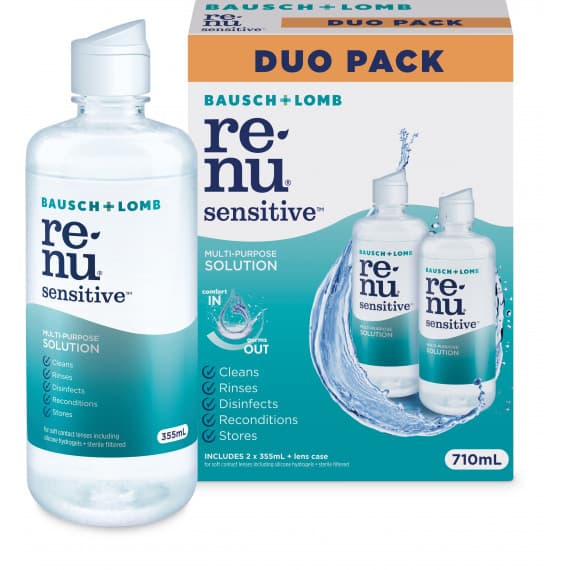 Bausch and Lomb Renu Sensitive Multi Purpose Duo Pack 710ml