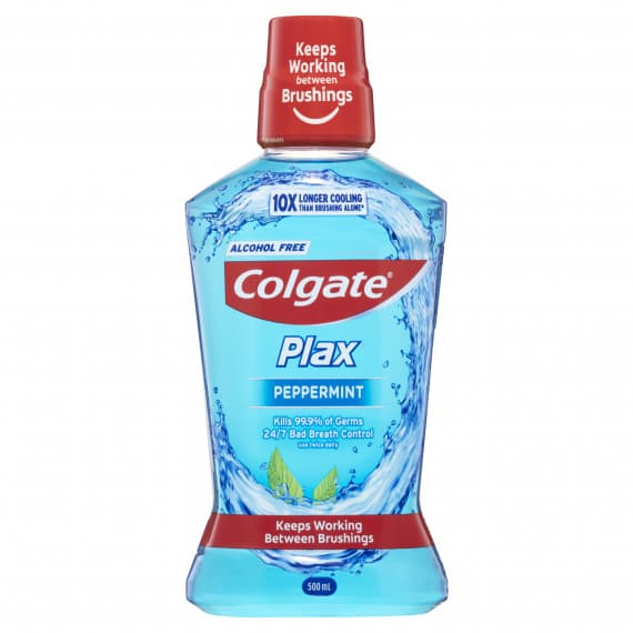 Buy Colgate Plax Alcohol Free Mouthwash Peppermint 500ml Online Pharmacy Direct AU