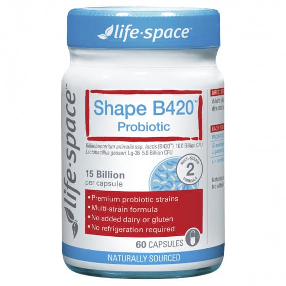 Buy Life Space Shape B420 Probiotic 60 Capsules Expiry Date 03/26 Online Pharmacy Direct AU
