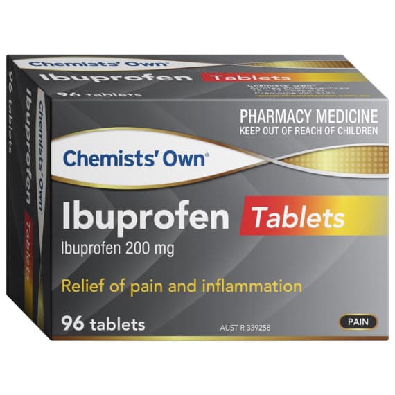 Buy Chemists Own Ibuprofen 200mg 96 Tablets Online Pharmacy Direct AU